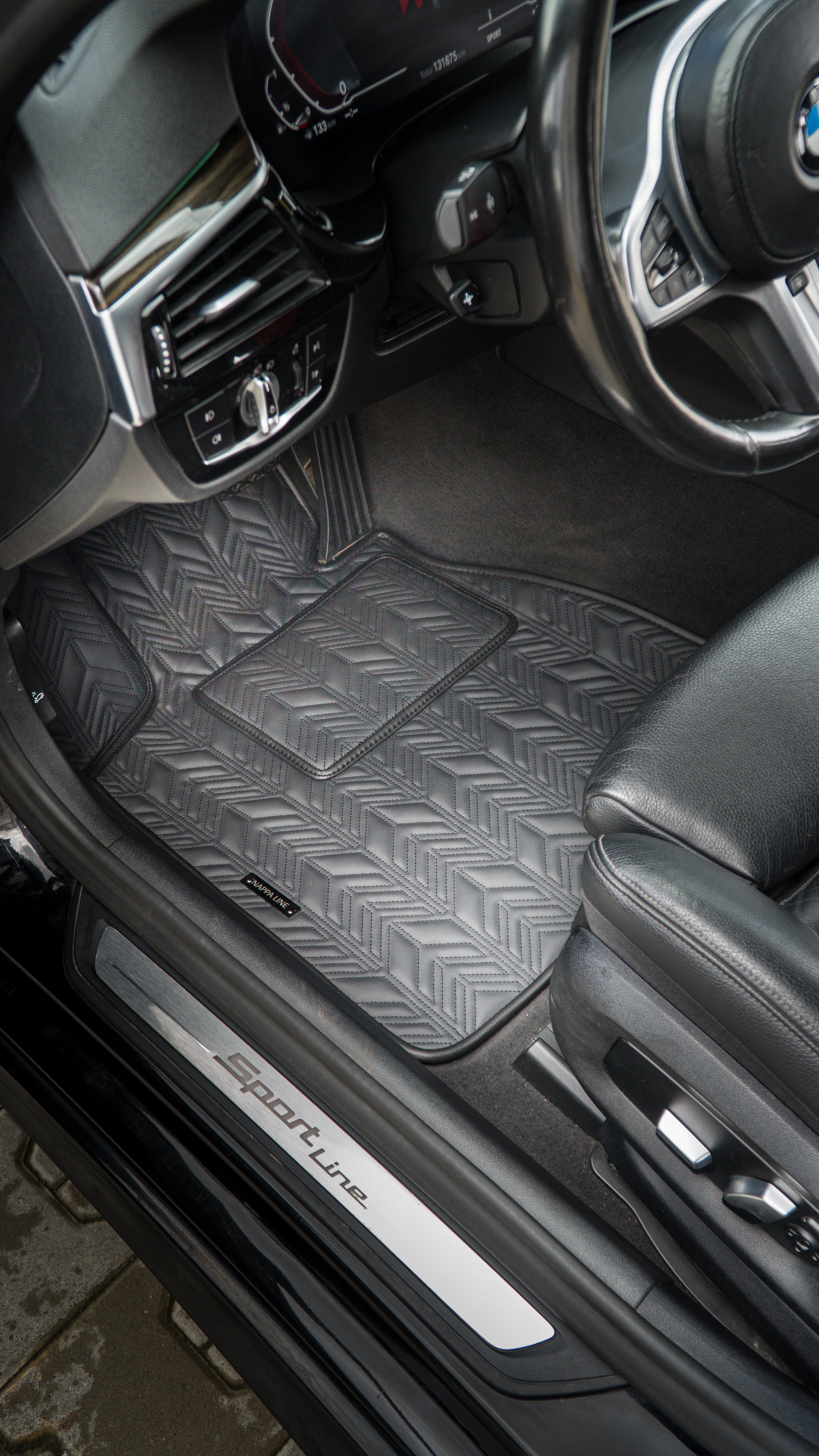 BMW 5 G30 Sedan Herringbone Car Mat Set (2017–2023)