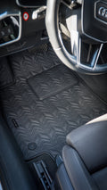 
Color: Black — Audi A6 C8 Sedan Herringbone mats in the cabin