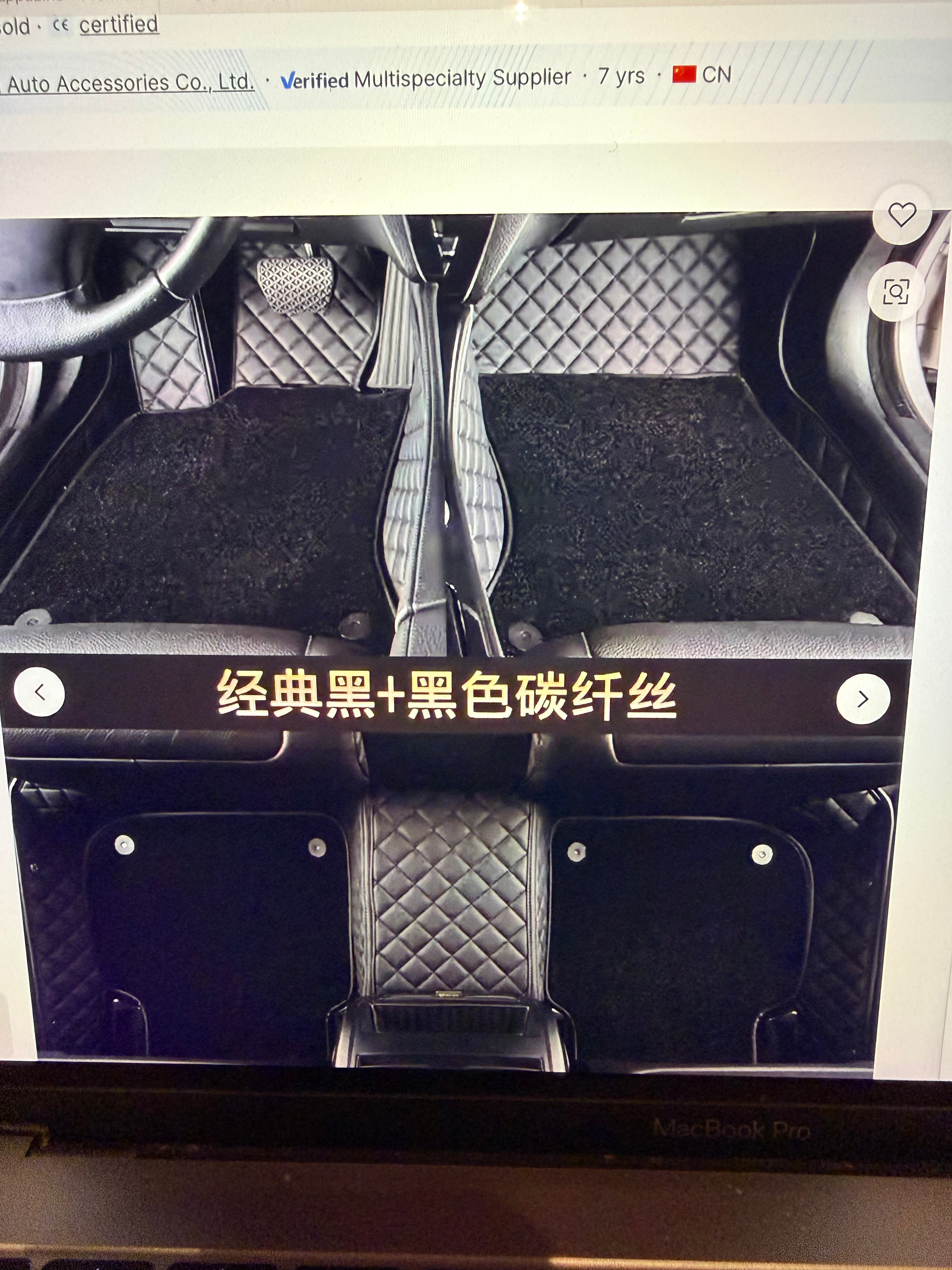 NappaLine™ Premium Diamond-Stitched Leather Car Mats (Custom Fit)